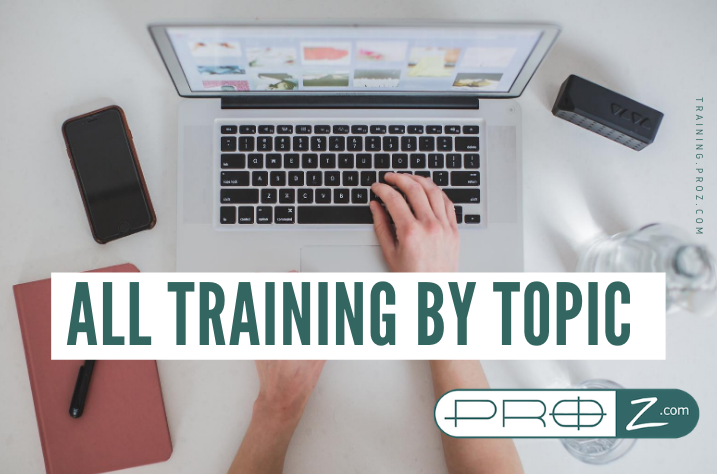 All Training by Topic
